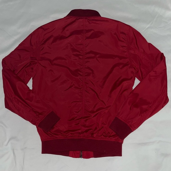 Small Hot Red H&M Bomber Jacket - Picture 6 of 6